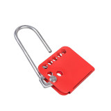 蝴蝶防撬搭扣鎖 工業鋼製7孔扣環鎖 LOTO多人管理防盜安全鎖具 11341 - 紅色110*58mm