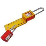 掛鎖扣鎖 鋁合金聯排鎖鉤 多人管理聯排鎖安全搭扣鎖 上鎖掛牌 11346 - 本色165*42*2mm