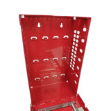 壁掛式共鎖箱（空箱）小型可手提鎖具箱 掛鎖管理箱 多人管理安全鎖具管理箱 163×255×85mm 11366 - 紅色163*255*85mm