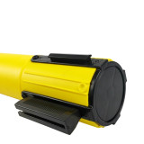 附輪型塑膠伸縮隔離柱 一米線欄桿隔離警示柱機場護欄桿（2個裝）伸縮欄桿黃色警戒線 - 黃色2m