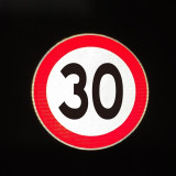 限速交通安全標示（限速30公里）φ60cm 交通安全標示 11024 - 反光膜Φ600mm