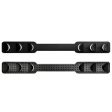 口罩防勒護耳調整帶（20個）掛鉤防勒耳神器鬆緊調整輔助帶延長扣 黑色 11438 - 黑色14.5x1.6cm