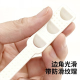 口罩防勒護耳調整帶（20個）掛鉤防勒耳神器鬆緊調整輔助帶延長扣 透明白色 11439 - 透明白14.5x1.6cm