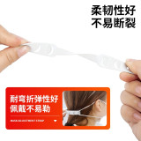 口罩防勒護耳調整帶（20個）掛鉤防勒耳神器鬆緊調整輔助帶延長扣 透明白色 11439 - 透明白14.5x1.6cm
