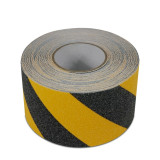 警示防滑膠帶 磨砂地面階梯防滑安全提示貼 黃黑條紋 10cm×20m 14213 - 黃/黑100mm×20m