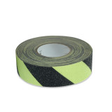 自發光防滑膠帶 磨砂地面階梯防滑安全提示貼 條紋款 5cm×18m 14501 - 黃/黑50mm×18m