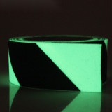 自發光防滑膠帶 磨砂地面階梯防滑安全提示貼 條紋款 5cm×18m 14501 - 黃/黑50mm×18m