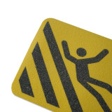 警示防滑貼（當心階梯）當心階梯防滑貼 樓梯防滑貼 14231 - 黃底黑字200×600mm