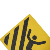 警示防滑貼（當心跌倒）安全標示防滑貼 金剛砂防滑貼 14234 - 黃底黑字200×600mm