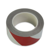 反光劃線膠帶（紅/白）75mm×22m 紅白反光膠帶 紅白反光斑馬膠帶 反光條紋膠帶 15542 - 紅/白75mm×22m