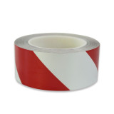 反光劃線膠帶（紅/白）75mm×22m 紅白反光膠帶 紅白反光斑馬膠帶 反光條紋膠帶 15542 - 紅/白75mm×22m