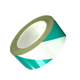 反光劃線膠帶（綠/白）100mm×22m 綠白雙色斜紋反光膠帶 綠白斑馬紋反光膠帶 14348 - 綠/白100mm×22m