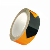 箭頭反光警告膠帶（黃黑箭頭）50mm×22m 反光劃線帖 14349 - 黃黑箭頭50mm×22m
