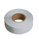 晶格反光警告膠帶（白）工程級反光膠帶 晶格反光貼 14352 - 白色50mm×50m