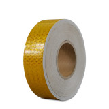 晶格反光警示膠帶（黃）5cm×50m 反光膠帶 反光車身標貼 14353 - 黃色50mm×50m