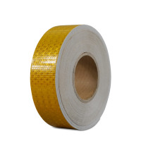 晶格反光警示膠帶(黃)5cm×50m 反光膠帶 反光車身標貼 14353 - 黃色50mm×50m 晶格反光警示膠帶(黃)5cm×50m 反光膠帶 反光車身標貼 14353 - 黃色50mm×50m