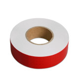 晶格反光警告膠帶（紅）50mm×50m 反光劃線膠帶 反光貼 14354 - 紅色50mm×50m