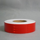 晶格反光警告膠帶（紅）50mm×50m 反光劃線膠帶 反光貼 14354 - 紅色50mm×50m