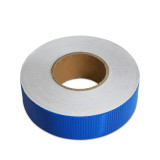 晶格反光警告膠帶（藍）50mm×50m 交通反光膠帶 反光貼 14355 - 藍色50mm×50m