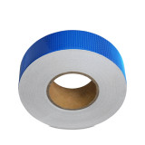 晶格反光警告膠帶（藍）50mm×50m 交通反光膠帶 反光貼 14355 - 藍色50mm×50m