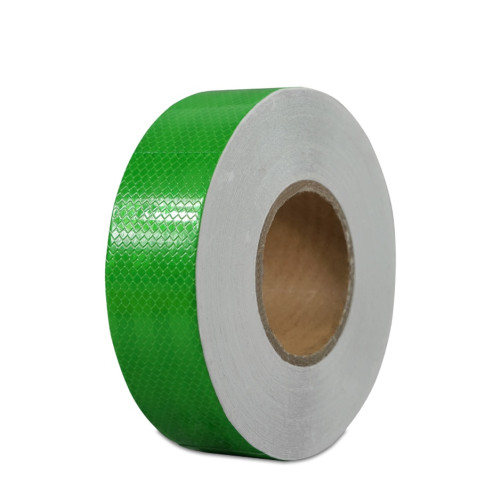 晶格反光警告膠帶（綠）工程級反光膠帶 晶格反光條 14356 - 綠色50mm×50m