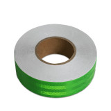 晶格反光警告膠帶（綠）工程級反光膠帶 晶格反光條 14356 - 綠色50mm×50m