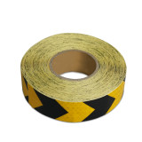 晶格反光警告膠帶（黃黑箭頭）5cm×50m 反光箭頭膠帶 14362 - 黃黑50mm×50m