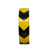 晶格反光警告膠帶（黃黑箭頭）5cm×50m 反光箭頭膠帶 14362 - 黃黑50mm×50m