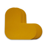 5S管理地貼 耐磨倉庫工廠目視化定位標識直角貼 L型10片裝黃 長10寬10cm 15782 - 黃色100×100mm