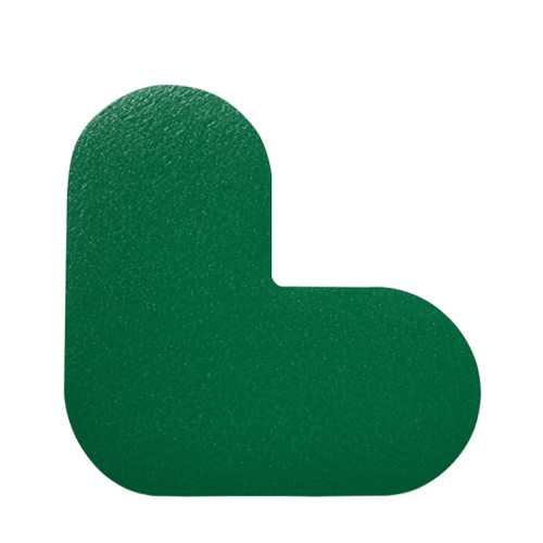 5S管理地貼 耐磨倉庫工廠設備定位標識標誌貼 L型10片裝長10cm寬10cm 15800 - 綠色100×100mm