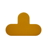 5S管理地貼 耐磨倉庫警示定位標識標誌貼 T型10片裝 寬10cm長15cm黃 15781 - 黃色100×150mm