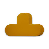 5S管理地貼 耐磨倉庫警示定位標識標誌貼 T型10片裝 寬10cm長15cm黃 15781 - 黃色100×150mm