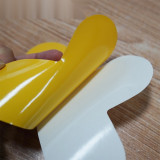 5S管理地貼 耐磨倉庫警示定位標識標誌貼 T型10片裝 寬10cm長15cm黃 15781 - 黃色100×150mm