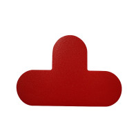 5S管理地貼 耐磨倉庫警示定位標識標誌貼 T型10片裝 寬10cm長15cm紅 15787 - 紅色100×150mm 5S管理地貼 耐磨倉庫警示定位標識標誌貼 T型10片裝 寬10cm長15cm紅 15787 - 紅色100×150mm