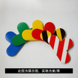 5S定位管理地貼 耐磨倉庫工廠設備識別標誌貼 T型10片裝長10cm寬15cm黃黑 15805 - 黃/黑100×150mm