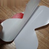 5S管理地貼 耐磨倉庫警示定位標識標誌貼 T型10片裝 寬10cm長15cm紅白 15811 - 紅/白100×150mm