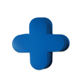 5S管理地貼（十型）10片裝 抗磨定位地貼 車間定位地貼 15×15cm 15792 - 藍色150×150mm