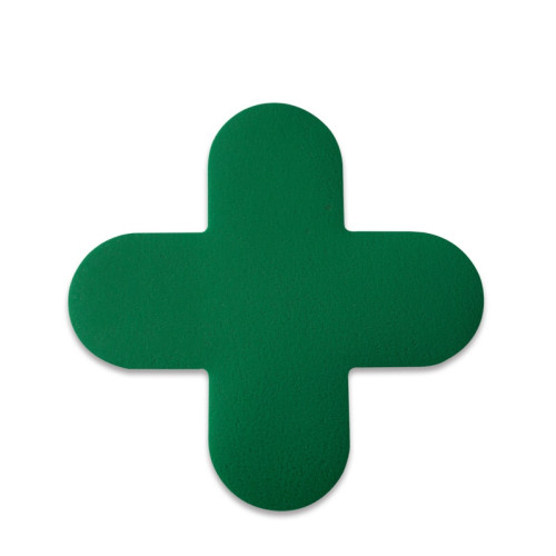 十字形地貼（十型）10片裝 15×5cm 綠色 5S目視化地貼 15798 - 綠色150×150mm