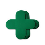 十字形地貼（十型）10片裝 15×5cm 綠色 5S目視化地貼 15798 - 綠色150×150mm