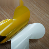 5S管理地貼（十型）10片裝 150×150mm 黃/黑 十字形地貼 15804 - 黃/黑150×150mm