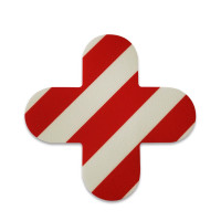 十字形地貼(十型)10片裝 15×5cm 紅白5S定位地貼 15810 - 紅/白150×150mm 十字形地貼(十型)10片裝 15×5cm 紅白5S定位地貼 15810 - 紅/白150×150mm