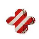 十字形地貼（十型）10片裝 15×5cm 紅白5S定位地貼 15810 - 紅/白150×150mm