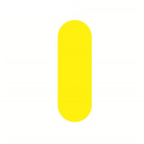 5S管理地貼 耐磨倉庫工廠目視化警示標識標誌貼 一型10片裝黃色 長1cm寬5cm 15779 - 黃色50×150mm