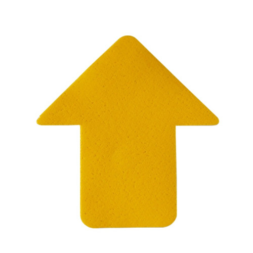 5S管理地貼 耐磨倉庫警示定位標識標誌貼 箭頭10片裝 長76cm寬70cm黃 15755 - 黃色76×70mm