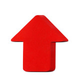 5S管理地貼 耐磨倉庫警示定位標識標誌貼 箭頭10片裝 長76cm寬70cm紅 15784 - 紅色76×70mm