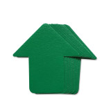 箭頭形狀地貼（箭頭）10片裝 76×70mm 綠色 方向指引地貼 15796 - 綠色76×70mm