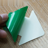 箭頭形狀地貼（箭頭）10片裝 76×70mm 綠色 方向指引地貼 15796 - 綠色76×70mm