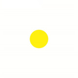 5S管理地貼 耐磨倉庫警示定位標誌貼 圓形10片裝黃色 直徑5cm 15754 - 黃色Φ50mm