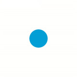 5S管理地貼 耐磨倉庫警示定位標誌貼 圓形10片裝藍色 直徑5cm 15789 - 藍色Φ50mm