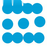 5S管理地貼 耐磨倉庫警示定位標誌貼 圓形10片裝藍色 直徑5cm 15789 - 藍色Φ50mm